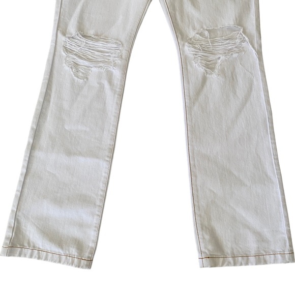 NWT WEWOREWHAT White Icon Jean Stretch Twill Denim, size 30 - high waisted - Picture 5 of 12